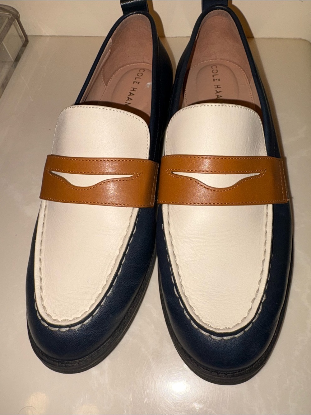 Cole Haan Women’s Tri-Tone Leather Penny Loafers 7.5 - Picture 11 of 11